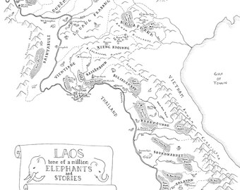 Mappa fantasy del Laos