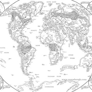 Fantasy map of the World