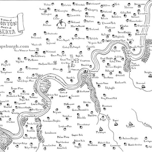 Cartes fantastiques de villes canadiennes : Edmonton, Manitoulin