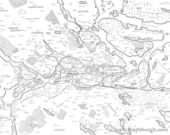 Mappa fantasy di Stoccolma