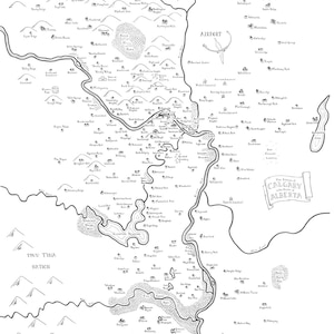 Carte fantastique de Calgary