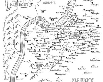 Mappe fantasy delle città degli Appalachi meridionali: Louisville, Chattanooga, Morgantown
