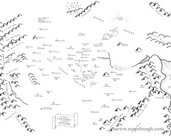 Mappa fantasy di Las Vegas