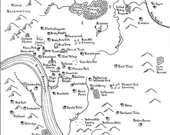 Mappe fantasy delle città delle Grandi Pianure: Tulsa, Wichita