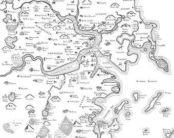 Carte fantastique de Boston