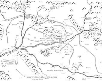 Mappa fantasy della Valle del Sole (Phoenix), AZ