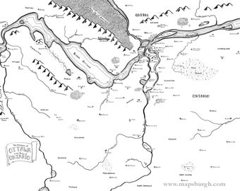 Mappa fantasy di Ottawa