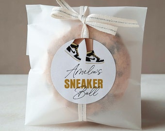 Sneaker Ball Labels, Sweet 16 Birthday Sticker