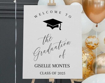 Graduation Welcome Sign: Class of 2025 Party Decor (Download)