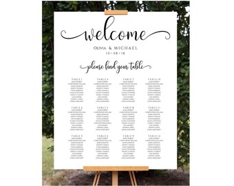 Wedding Seating Chart Easel