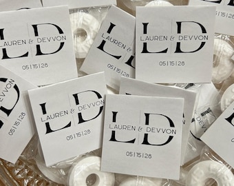 Lifesavers Wedding Favors, Mint Favors for Guests, Lifesaver Mint Candy Favors, Reception Favors