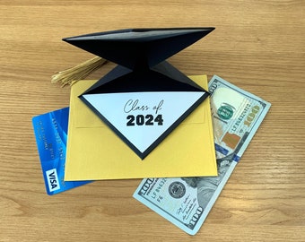 2024 Graduation Card, Graduation Money Card Holder, Gift Card Holder, Money Envelope, Money Wallet, Grad Money Gift