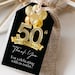 50th Birthday Favor Tags, 50th Birthday Thank You Tags Printable, 50th ...