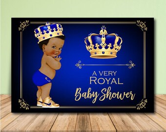 royal theme baby shower for boy