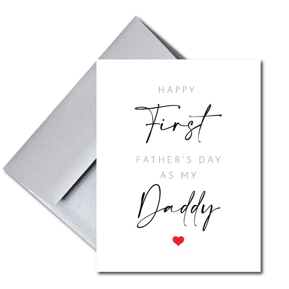 First Fathers Day Card, Printed Daddy 1st Father's Day Card, Happy First Father's Day Daddy, 1st Father's Day Card 2022 Il_570xn