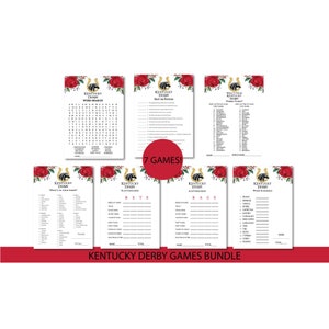 Matching Kentucky Derby Game Bundle