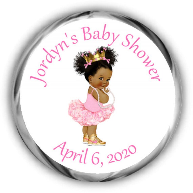 Matching Royal Princess Baby Shower Stickers