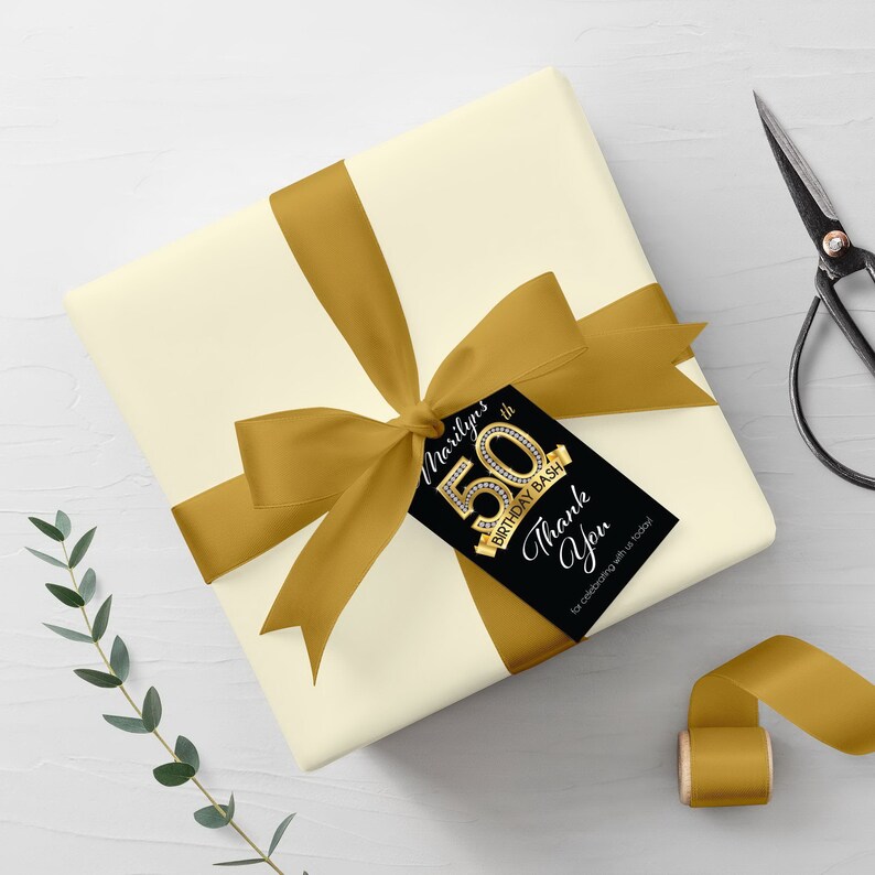 50th Birthday Hershey Kisses Stickers Personalized Diamond - Etsy