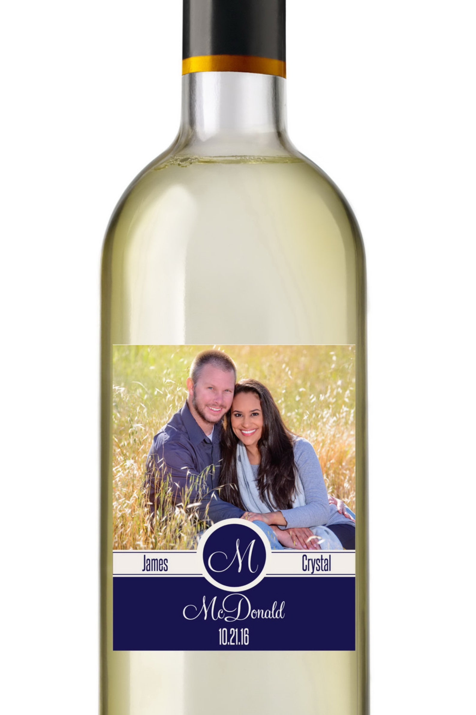 personalized wedding wine