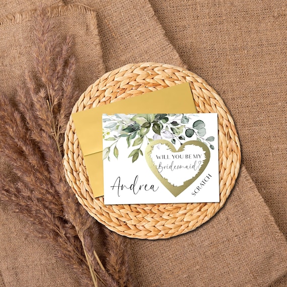 Carta Grattacielo Personalizzata Will You Be My Damigella D'onore - Foto 1