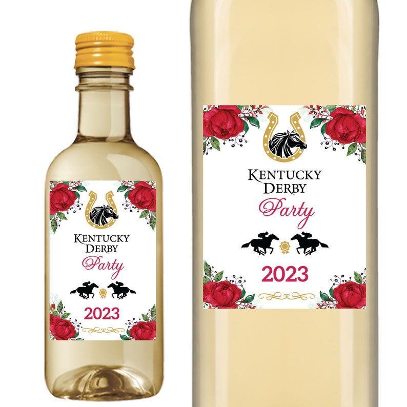 Matching Kentucky Derby Wine Labels