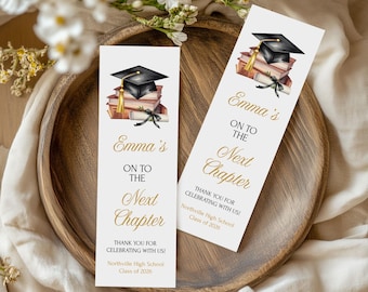 Personalized Graduation Bookmark Favors with Tassel