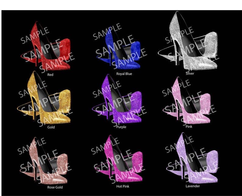 Glitter Shoe Options