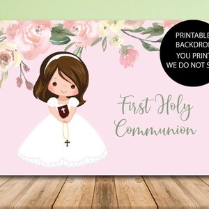 Matching First Communion Back Drop