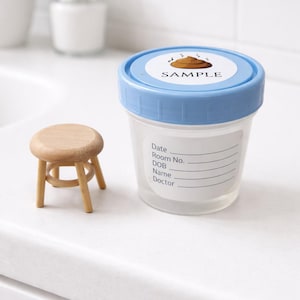 Muestra de heces como regalo de broma, regalo de elefante blanco para la oficina, chiste médico divertido para enfermeras o médicos.