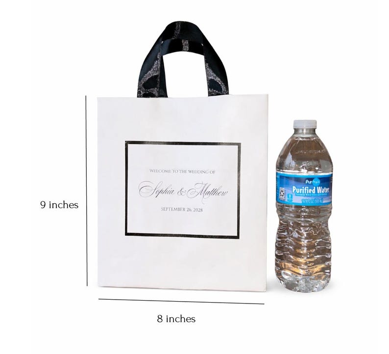 Wedding Welcome Bag Size 8 x 9 x 4.5
