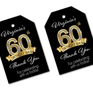 60th Birthday Tag