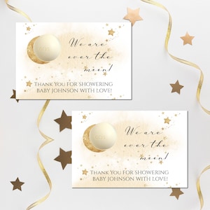 Cadeau de naissance EOS sur la lune, cadeaux de naissance baume à lèvres étoiles dorées, modèle de support pour baume à lèvres EOS sur la lune