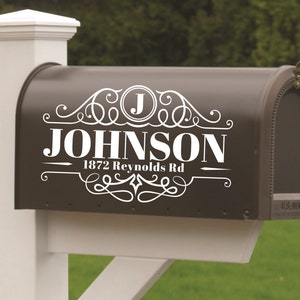 Mailbox Decals, Mailbox Numbers, Mailbox Address Decal, Custom Mailbox Decal, Mailbox Monogram, Mailbox Vinyl Stickers