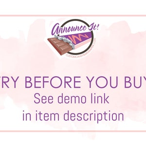 Try Before You Buy, Link in Item Description