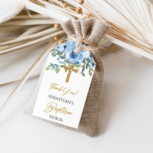 Christening Tags Template