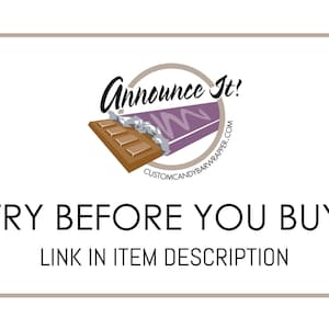 Try Before You Buy, Link in Item Description