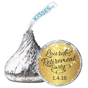 Matching Gold Retirement Stickers