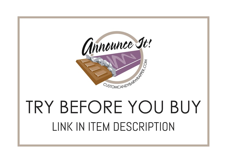 Try before you buy, link in item description