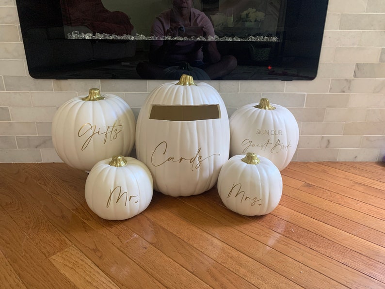 Fall Card Box Wedding Décor Pumpkin Wedding Card Box Etsy