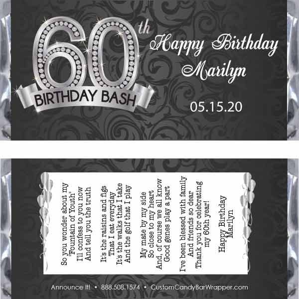 Etiquettes De Vin Du 60e Anniversaire Etiquette De Vin Etsy France