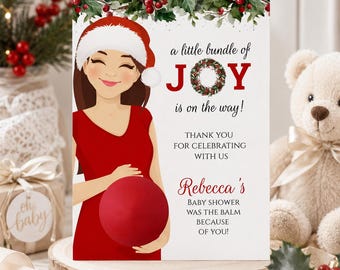 EOS Christmas Baby Shower Favor, EOS Lip Balm Baby Shower Favors,  EOS Lip Balm Holder Printable