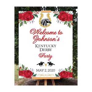Kentucky Derby Welcome Sign, Printable, Instant Download