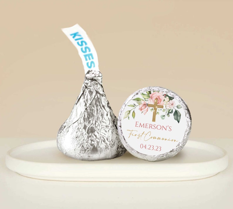 First Communion Kisses Labels