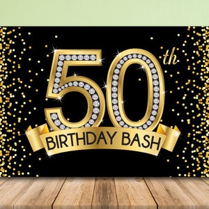 50th Birthday Favor Tags, 50th Birthday Thank You Tags Printable, 50th ...
