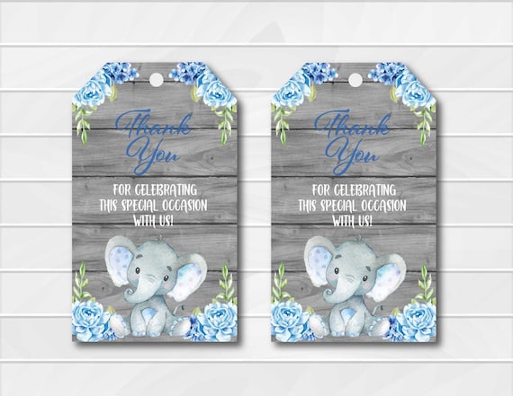 thank you tags for baby shower favors