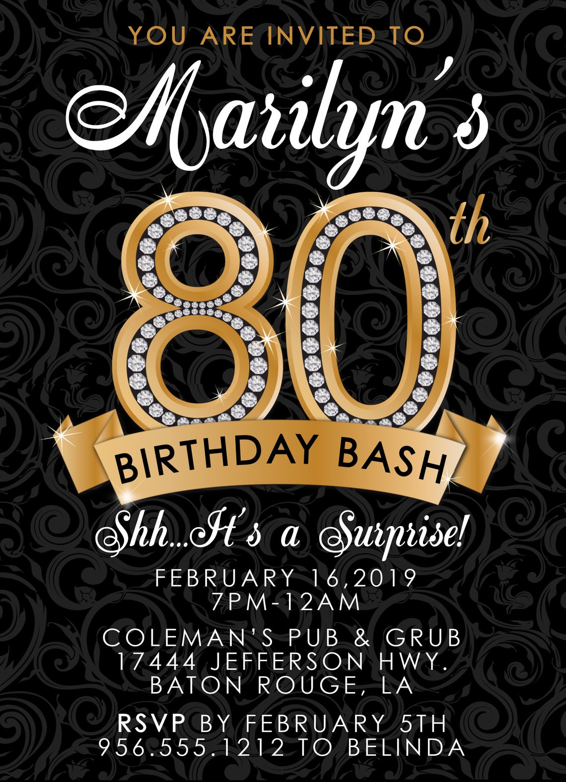 80th-birthday-invitation-adult-birthday-party-invitation-etsy