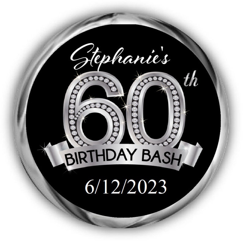 Matching 60th Birthday Sticker
