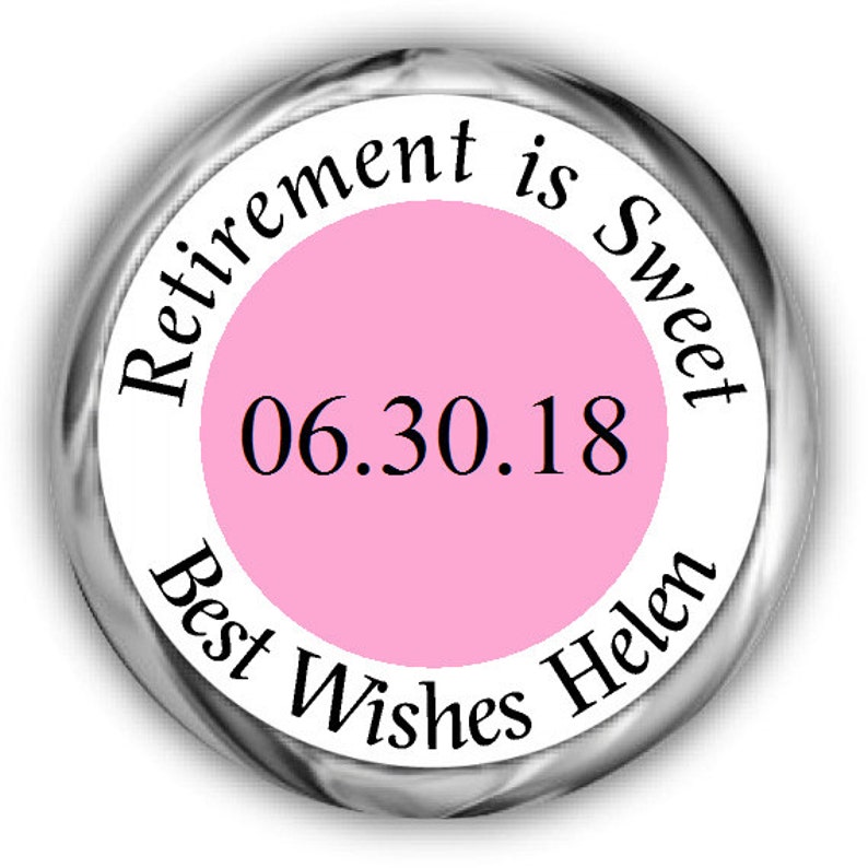 Sweet Retirement Stickers Personalized Retirement Labels Retirement ...