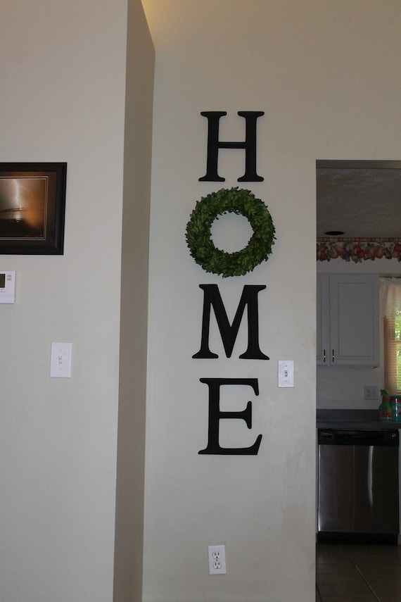 Home Letters Home Letter Sign Home Letters With Wreath As O Farmhouse Home Sign Home Decor Decorative Letters By Announce It Catch My Party