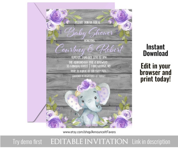 non baby shower invitation